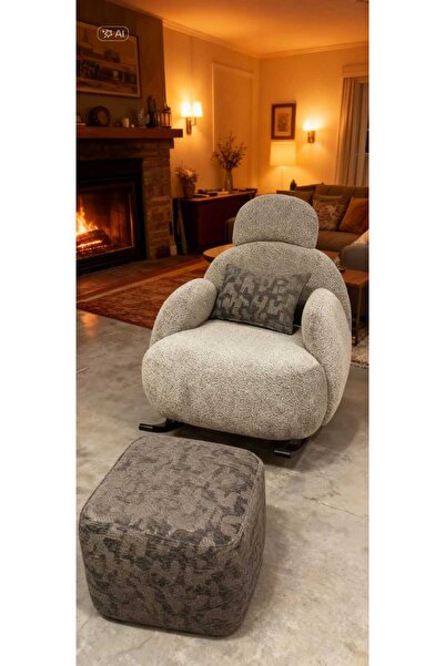 OSSA TREND HOME Yeni Nesil Sallanan Berjer+Puf Hediye