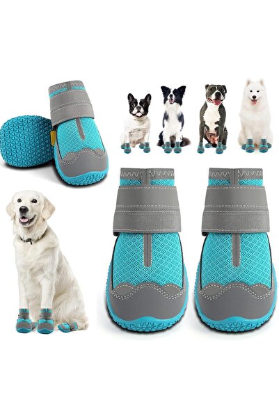 Arabest Size 6 Dog Shoes, Large & Medium 52-68 lbsDogs, Anti-Slip Paw Protect...