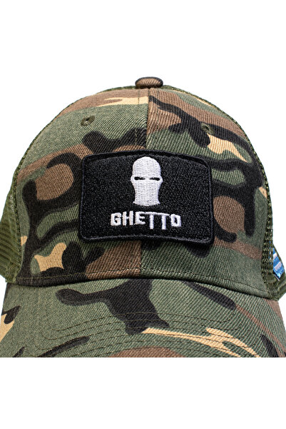 GHETTO Μάσκα Τζόκεϊ Περιορισμένης Έκδοσης Καμουφλάζ Ελληνική Σημαία Καπέλο 6 ...