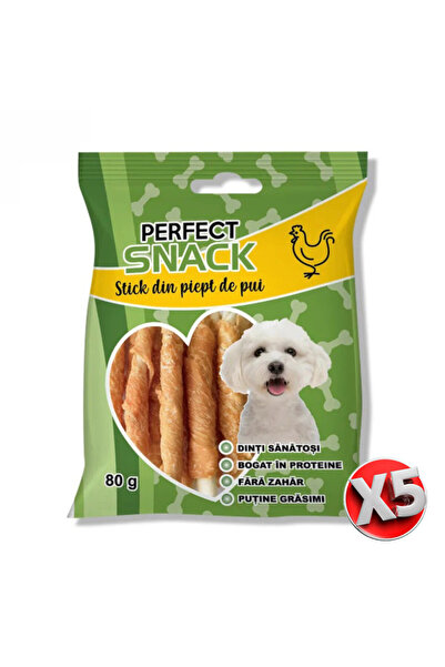 Perfect Snack Pachet 5 buc - Stick din piept de pui, recompense caini 80g