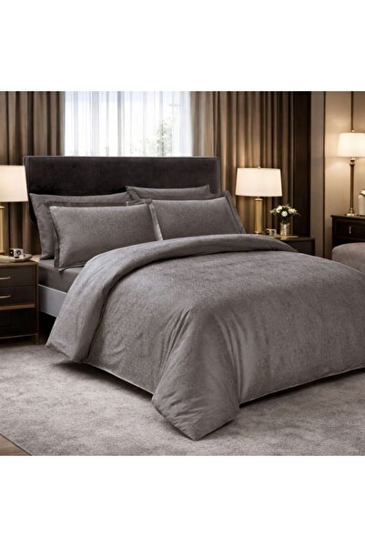 Taç Luxury satin jacquard bed linen, 6 pieces, TAC, Nodus Anthracite