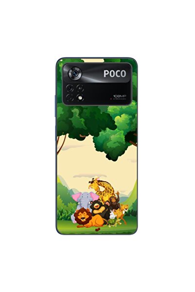 OEM Case compatible with Xiaomi Poco X4 Pro Silicone Gel Tpu Jungle Animal Pa...