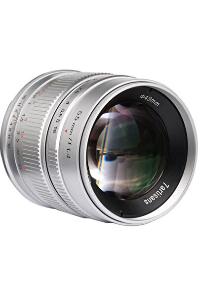 7artisans Manual Lens 55mm F1.4 APS-C, MFT / M4/3, Silver
