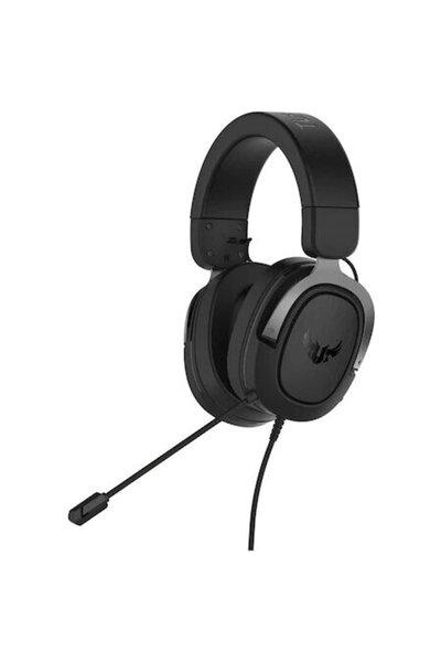 ASUS TUF Gaming H3 gaming headset, 50mm drivers, stainless steel headband, mu...