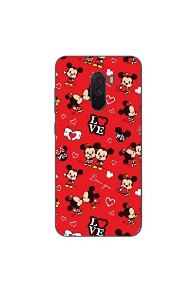 OEM Θήκη συμβατή με Xiaomi Pocophone F1, από σιλικόνη gel TPU, με σχέδιο Mick...