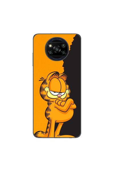 OEM Husa compatibila cu Xiaomi Poco X3 Pro Silicon Gel Tpu Model Garfield Bla...