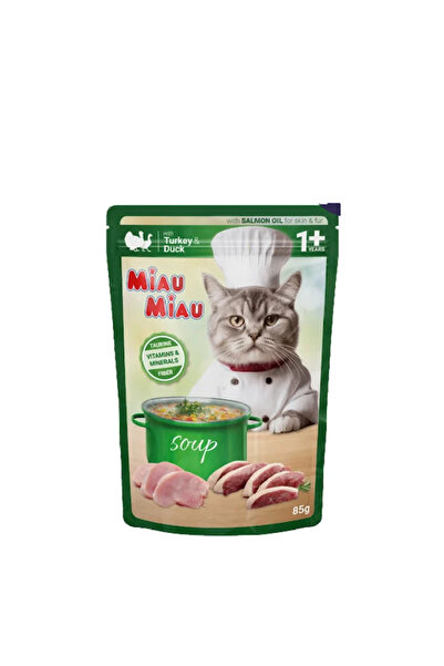 OEM MIAU MIAU TURKEY AND DUCK SOUP, 85G BAG