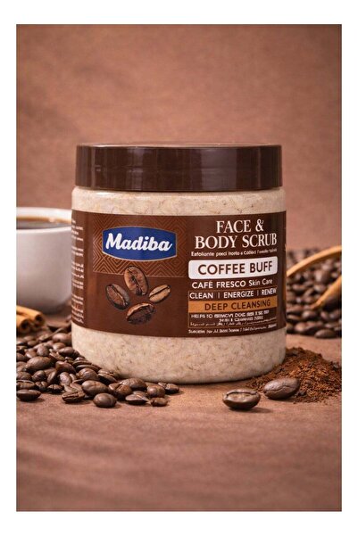 madiba Face & Body Scrub Coffee Buff 500 gm – Deep Cleansing