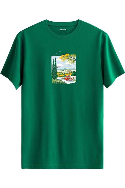 Colermi Countryside Road Trip Printed T-Shirt