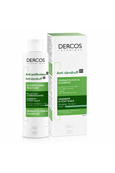DERCOS TECHNIQUE شامبو ديركوس المضاد للقشره2*1والشعر الجاف200مل
