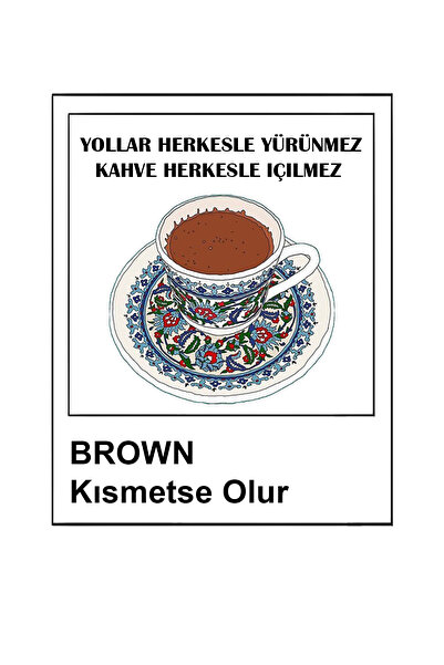 Türk Kahvesi Temalı Eğlenceli Slogan Baskılı Regular Kalıp Kısa Kollu Kadın T-Shirt