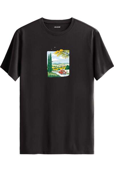 Colermi Countryside Road Trip Printed T-Shirt