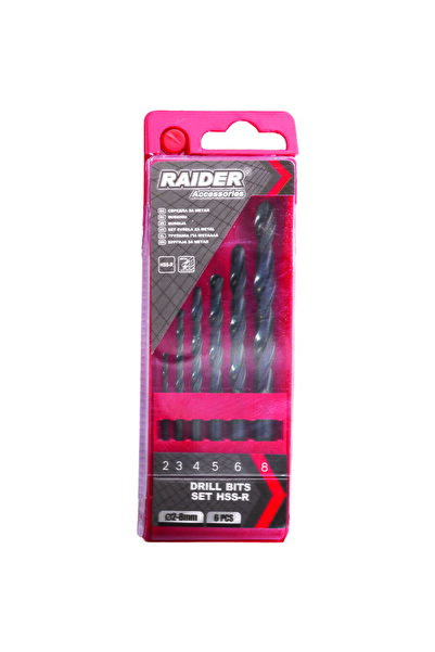 Raider Set burghie 6 buc. 2, 3, 4, 5, 6, 8mm HSS-R