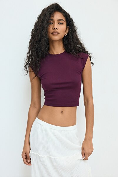 Stradivarius Kısa crop tişört