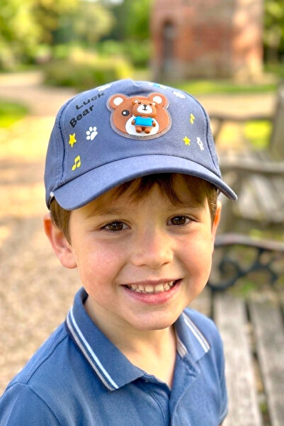 AYDINER TEKSTİL 3D Rotatable Lucky Teddy Bear Figured Fun Boy Hat