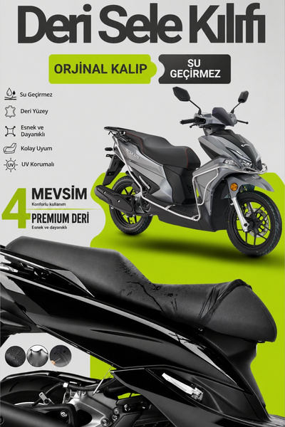 Motobros Husă pentru scaun de motocicletă Kanuni Resa 125 LeatherFit Husă pen...