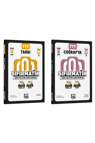 Ders Platosu Sıfırmatik TYT Tarih ve Coğrafya 30 Günde Konu Anlatımlı Soru Ba...