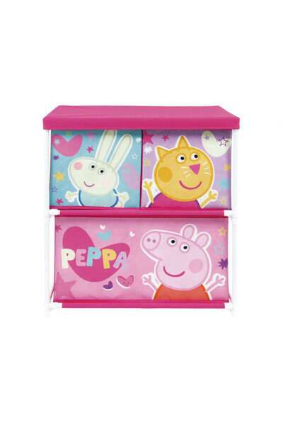 Peppa Pig Βάση αποθήκευσης παιχνιδιών με 3 θήκες 53x30x60 εκ.