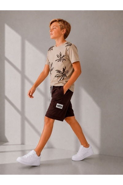 RAPAPA Boy's Palm Tree Printed Suit 9313