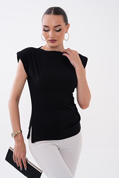 ŞİMAL Ženska podstavljena bluza sa bočnim vezicama 260479