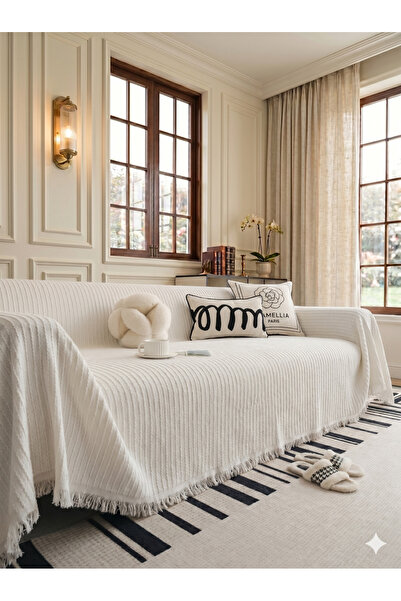 CÇE HOME TEKSTİL Cotton Sofa Cover Pique 175 X 350 cm