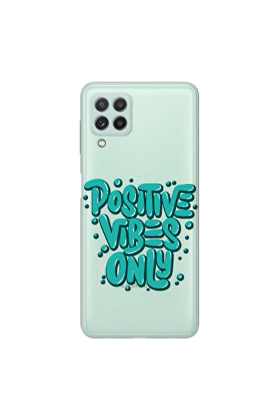 Other Samsung M32 Positive Vibes Only Transparent Silicone TPU Θήκη