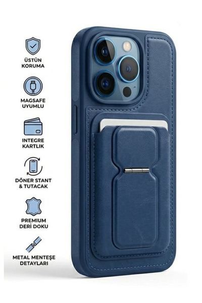 AVDA İphone 15 pro Cüzdanlı Magsafe Kılıfı
