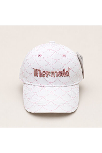 Kitti Girl's Mermaid Embroidered Patterned Hat