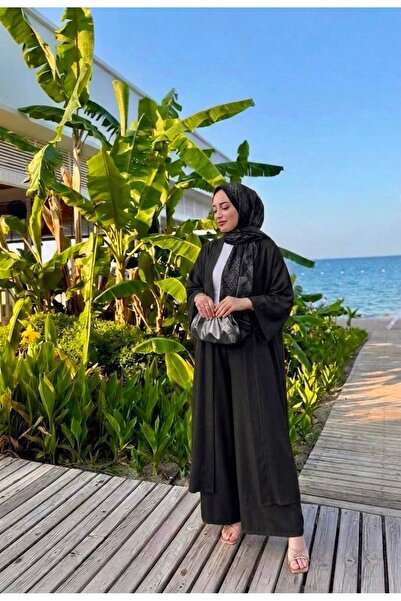 TESETTÜREVİM Sofia keten kimono pantolon takım