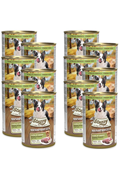 Stuzzy Monoprotein Veal - hrană umedă pentru câini - 12x400g