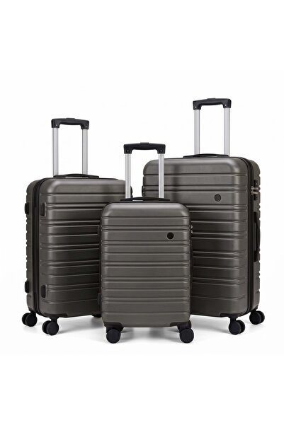 Flieger Luggage مجموعة حقائب سفر من 3 قطع، خفيفة الوزن مصنوعة من مادة ABS الص...