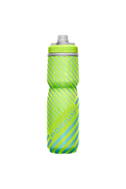 Camelbak PODIUM CHILL OUTDOOR BIKE BOTTLE 700ML - أزرق أخضر/أزرق مخطط