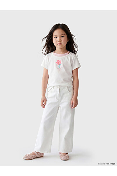LC Waikiki Esvab • Modern & Distinctive Wide-Legged Gabardine Pants for Girls
