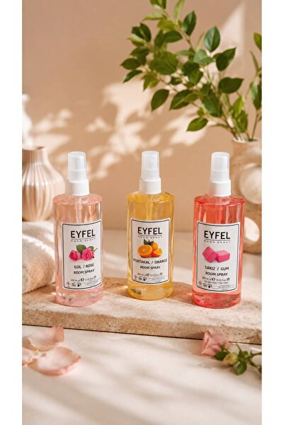 Eyfel 3 Odorizante de Cameră Tip Spray (Rose, Orange, Gum) – Atmosferă Vibran...