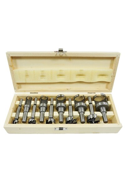 VERKE Set de 10 freze pentru lemn, Verke, V05066, 15-35 mm