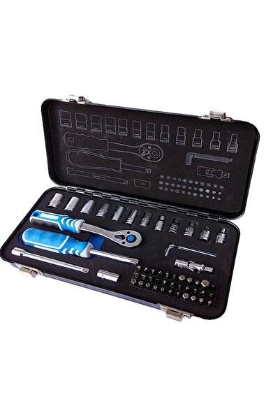 Hogert Socket and bit set, Hogert, 1/4", 53 pieces