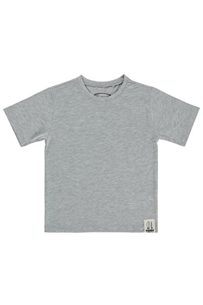 Civil Boys تي شيرت بتصميم Basic Surf Label للأعمار من 2 إلى 5 سنوات - رمادي
