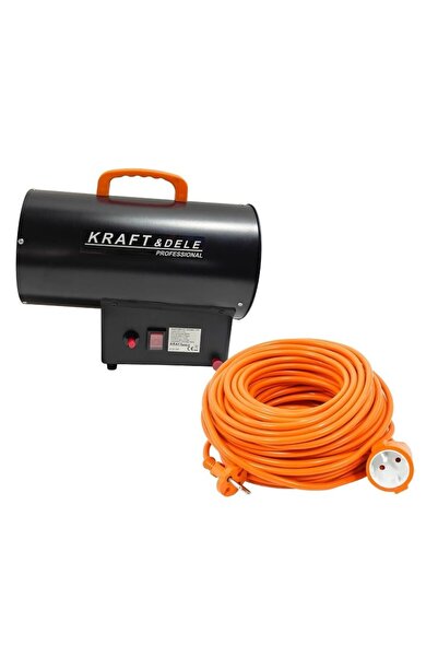 Kraft&dele Set pentru pistol cu aer cald pe gaz 20kW și cablu prelungitor de ...