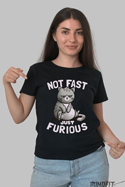 GILDAN Tricou Pisica Not Fast Just Furious