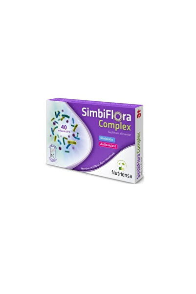 Antibiotice a+ SimbiFlora Комплексна хранителна добавка, 40 милиарда CFU, 10 ...