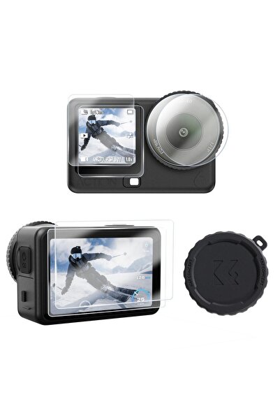 K&F CONCEPT DJI Osmo Action 6 uyumlu Koruyucu Kapak ve Ekran koruyucu ( 2 li ...
