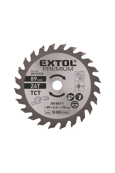 Extol Premium Pânză de ferăstrău circular, EXTOL PREMIUM, 8893022D ⌀ 89×2.0×1...
