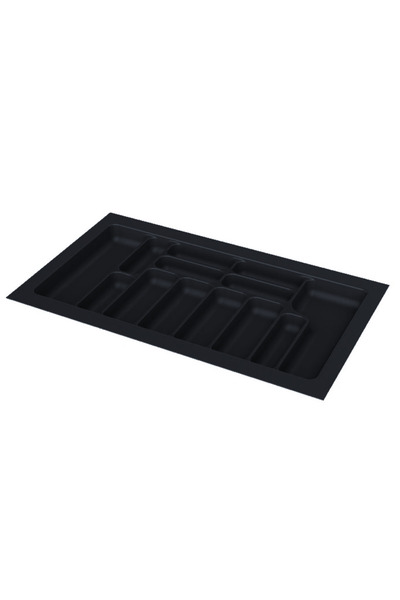 STARAX S-2290 84X49 cm Anthracite Plastic Spoon Holder for Drawer