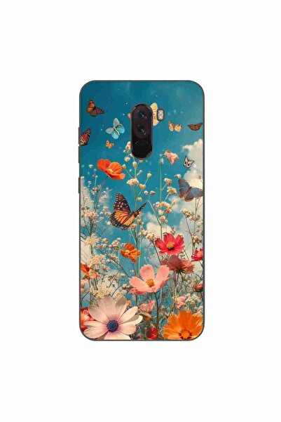 OEM Case compatible with Xiaomi Pocophone F1 Silicone Gel Tpu Pattern Flowers...