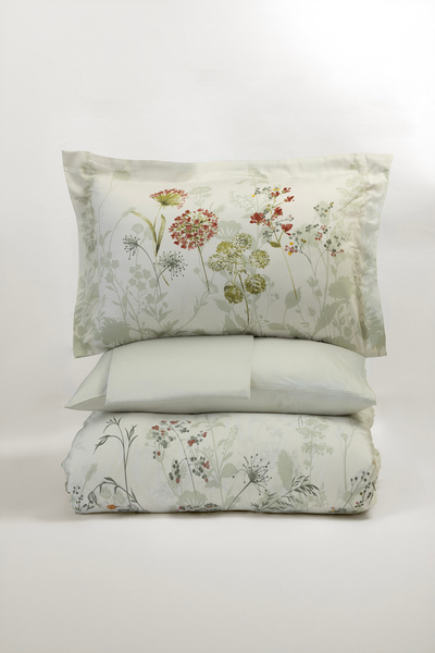 First Choice Katy 100% Cotton Satin 200 Tc (80 Thread) Double Duvet Cover Set