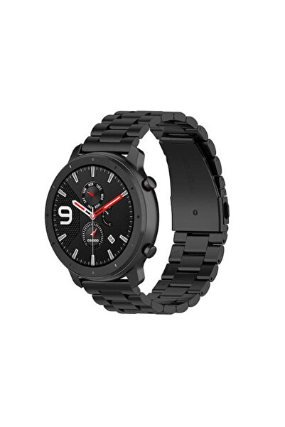 OEM Λουράκι Gtr 3/3 Pro από Ανοξείδωτο Ατσάλι Μαύρο (Amazfit GTR 3 / GTR 3 Pro)
