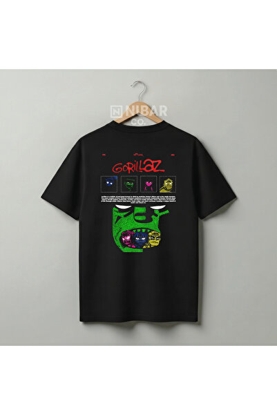 Grafftee Clothing Gorillaz Rock majica sa prilagođenim dizajnom od pamuka