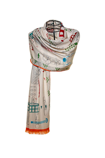 CASHMERE AND SİLK MAWLANA Modal Cashmere Rectangular Shawl