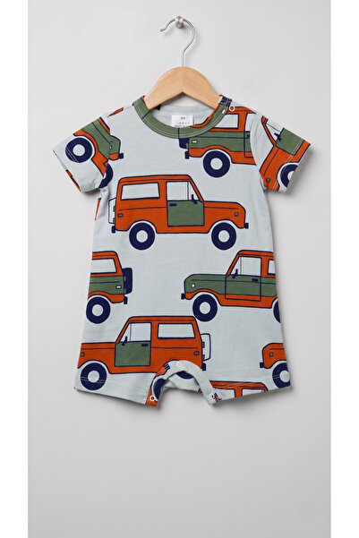 Fuar Baby Miniklere Özel Kız & Erkek Bebek Pamuklu Kısa Paça Tulum