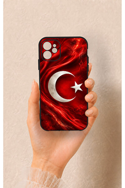 Vip Case iPhone 11 Uyumlu Türk Bayrağı Desenli Silikon Kılıf